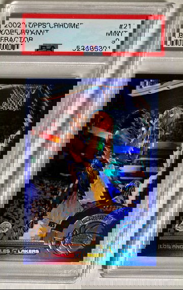 2002-03 Topps Chrome Refractor Kobe Bryant PSA 9 Mint