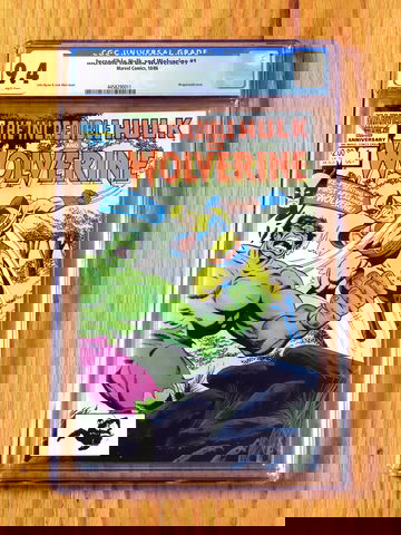 INCREDIBLE HULK AND WOLVERINE #1 CGC 9.4 NM WP 1986 Reprints 180 181 John Byrne