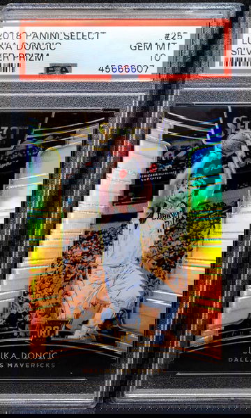 2018 LUKA DONCIC Rookie RC #25 🔥 Select Concourse SILVER PRIZM 🔥 PSA 10 - GEM