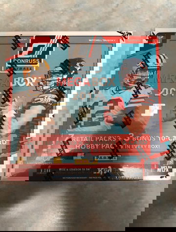 2017 Donruss Football EXCLUSIVE Factory Sealed 10 Pack MEGA Box w/3 HOBBY PACKS!