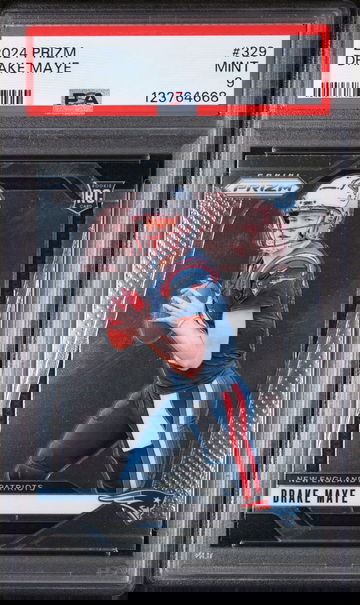 2024 Panini Prizm Drake Maye #329 PSA 9