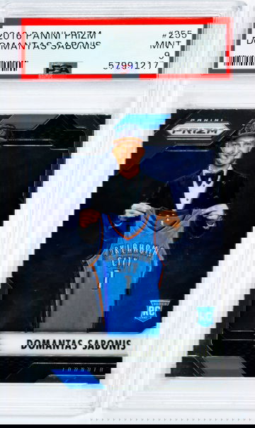 2016 Domantas Sabonis Panini Prizm    #255 PSA 9