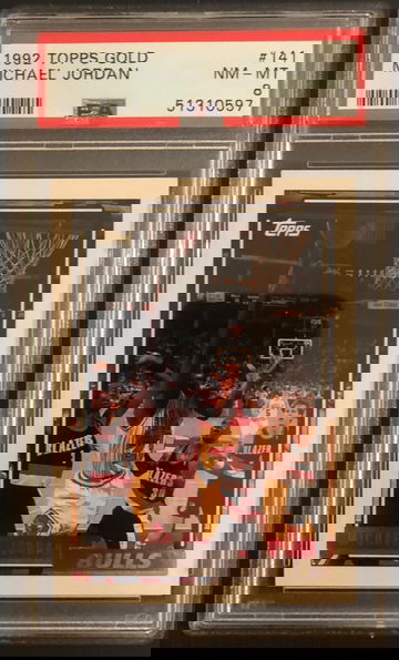 1992 Topps Gold Michael Jordan #141 PSA 8 NM-MT