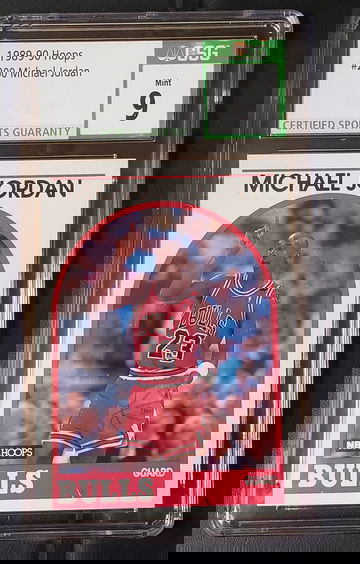 1989-90 Hoops Michael Jordan #200 CSG 9 MINT