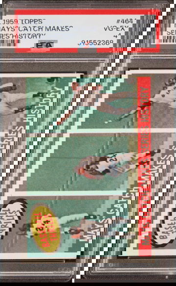 1959 Topps Willie Mays The Catch PSA 4