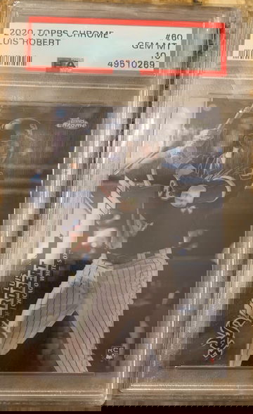 2020 Topps Chrome Luis Robert PSA 10