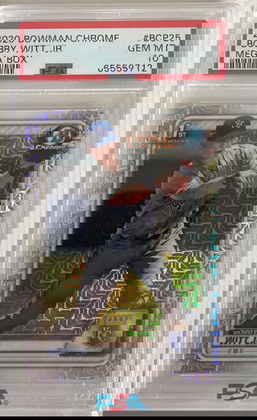 2020 Bowman Chrome Mega Box Bobby Witt Jr PSA 10