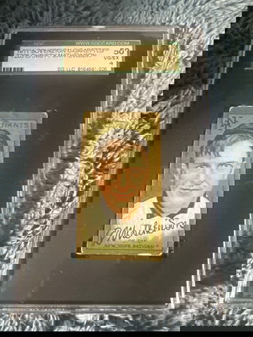 t205 sovereign christy mathewson sgc 4 rare back