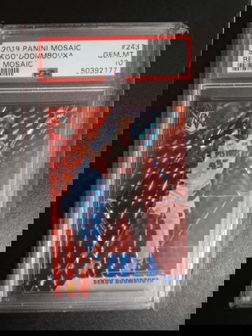 2019-20 mosaic Choice Red #243 Sekou Doumbouya RC 60/88 PSA 10