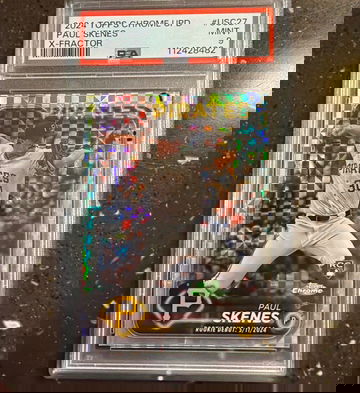 4 Topps Chrome Update Paul Skenes Rookie Debut #USC27 PSA Mint 9 card