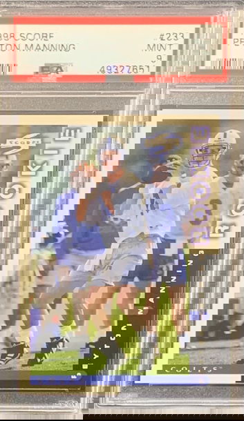 1998 Score Peyton Manning PSA 9