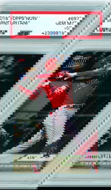 2018 Topps Now #697 Shohei Ohtani PSA 10 GEM MINT!