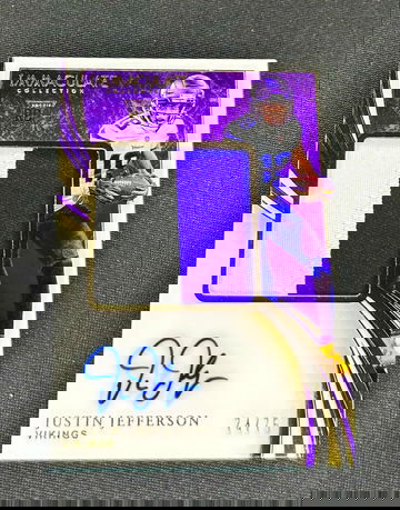 2020 Justin Jefferson Panini Immaculate Premium Rookie Patch Jersey Auto RPA /75 Jumbo Autograph