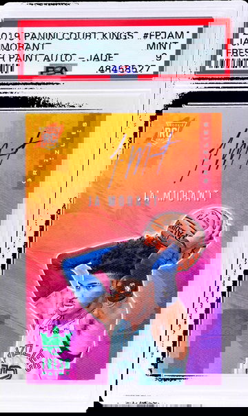 2019 Panini Court Kings Fresh Paint Autograph Jade Ja Morant #19 /25 PSA 9