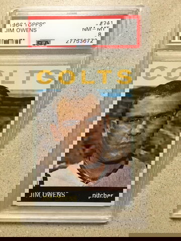 1964 Topps #241 Jim Owens PSA 8 NM-MT COLTS