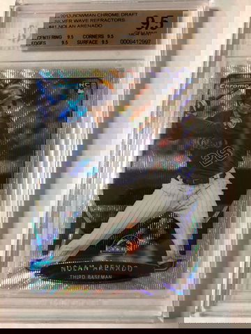 2013 True Gem Bowman Chrome Silver Wave, Nolan Arenado #23/25