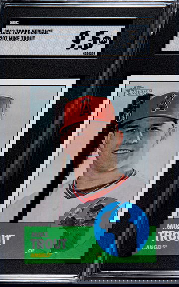 MIKE TROUT 2012 Topps Heritage #207 SGC 9.5