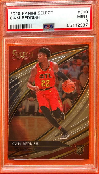 2019 Paninit Select  Cam Reddish Courtside #300 PSA 9 Mint