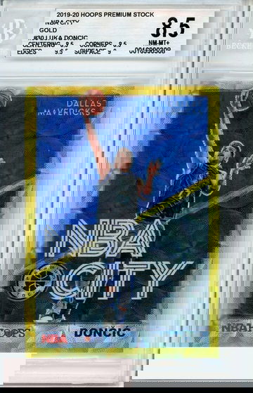 2019-20 HOOPS PREMIUM STOCK NBA CITY GOLD LUKA DONCIC #30 BGS 8.5