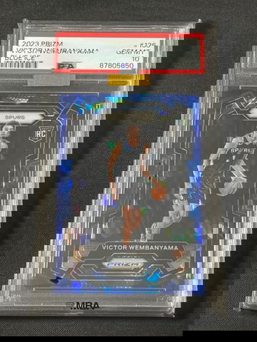 2023 Prizm Victor Wembanyama #136 Blue Ice RC  /125 PSA 10 💎MBA GOLD DIAMOND PRISTINE💎