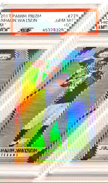 2017 Panini Prizm Deshaun Watson #279 Silver Prizm Rookie PSA 10