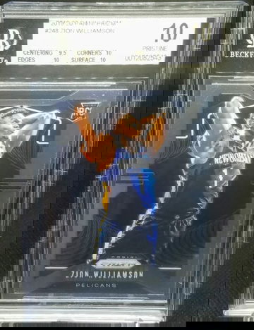 Zion Williamson 2019-20 Panini Prizm RC Rookie # 248 Graded BGS 10 Pristine