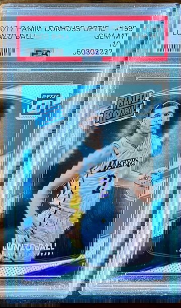 2017 Donruss Optci Rated Rookie Lonzo Ball #199 PSA 9