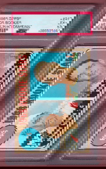 1968 Topps #247 Johnny Bench/Ron Tompkins PSA 5.5