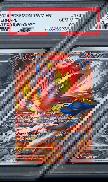 2024 Pokemon Twilight Masquerade Illustration Rare Infernape #173 PSA 10
