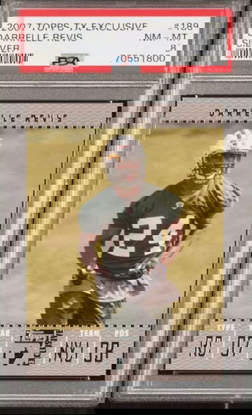 2007 Topps TX Exclusive - #189 Darrelle Revis /49 (RC) PSA 8 RARE!