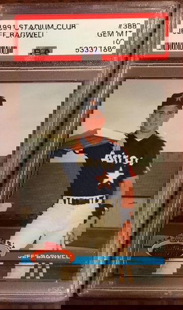 1991 Topps Stadium Club #388 Jeff Bagwell PSA 10 Gem Rookie