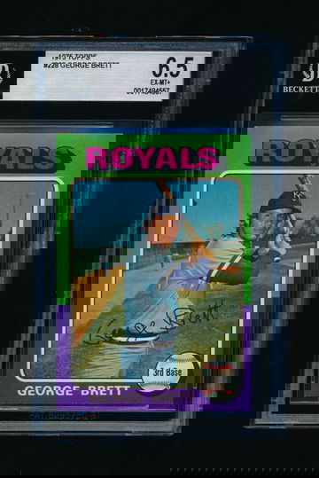 1975 Topps #228, George Brett BVG 6.5 EX/MT+