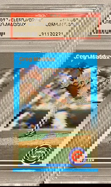 PSA 10 1987 Fleer Greg Maddux 