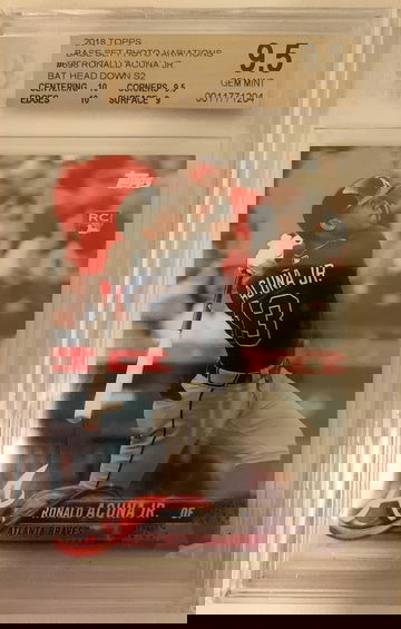 2018 Topps Ronald Acuna Bat Down BGS 9.5