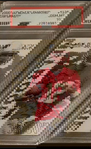 2000 Upper Deck Black Diamond Tom Brady PSA 10