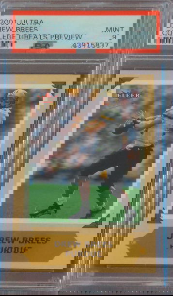 2001 Ultra College Greats Preview Drew Brees