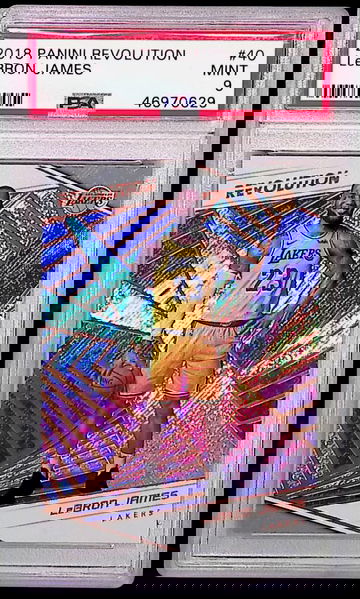 2018 Revolution #40 LeBron James PSA 9