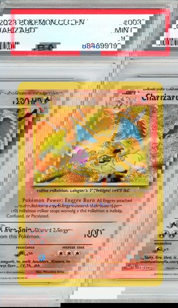 2023 POKEMON CLC TCG CLASSIC CHARIZARD HO-OH EX DECK CHARIZARD #003 PSA 9 MINT