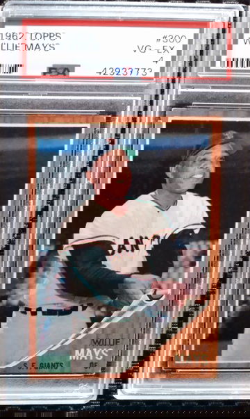 1962 Topps #300 Willie Mays PSA 4