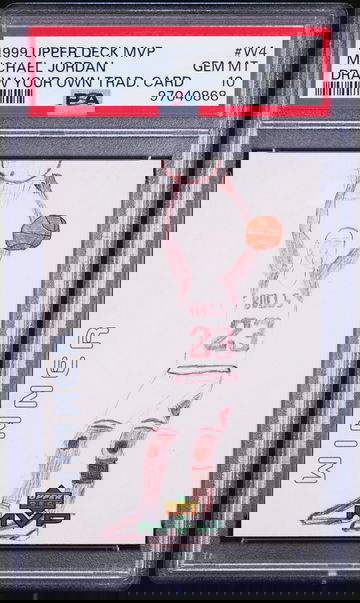 1999 Upper Deck UD MVP Draw Your Own Trading Card Winner W4 Michael Jordan Chicago Bulls Daniel Garrett PSA 10 Gem Mint