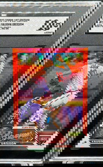 2023 Topps 1st Edition RED FOIL RC Vaughn Grissom #275 50/50 SGC 10 ANGELS!