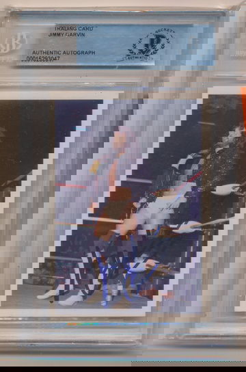 1988 Wonderama NWA #284 Jimmy Garvin Bio Signed Autograph Beckett