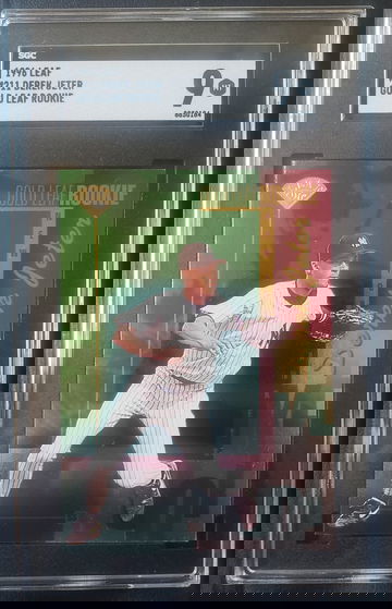 1996 Leaf  Gold Leaf Rookie #211 Derek JeterRC SGC 9 MINT