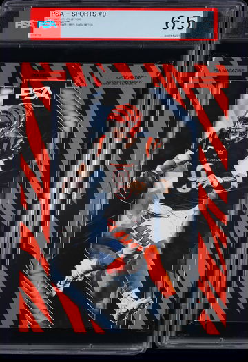 2022 Joe Burrow PSA Magazine PSA 6.5 Tiger Stripe Very Rare Variant September