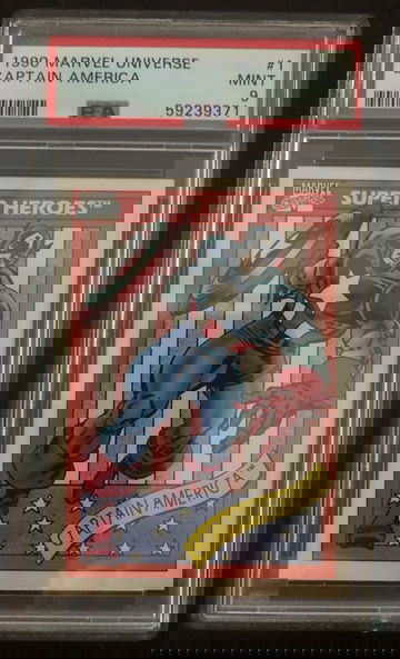 1990 Marvel Universe Captain America #1 PSA 9