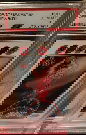 2008 Topps Chrome Derrick Rose #181 RC PSA 10