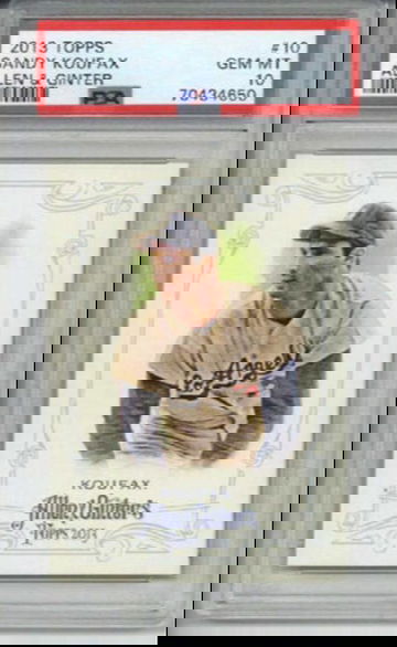 2013 TOPPS ALLEN & GINTER #10 SANDY KOUFAX LOS ANGELES DODGERS PSA 10 LOW POP