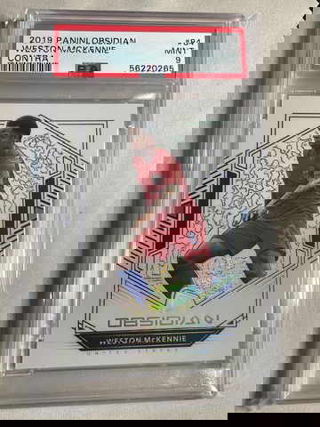 2019 Obsidian Contra White Weston Mckennie Psa 9 /8