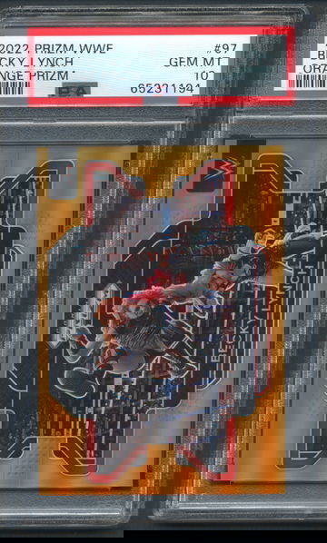 2022 WWE Panini Prizm Becky Lynch #97 Orange Prizm /99 PSA 10 GEM MINT Graded Wrestling