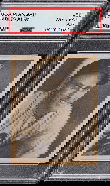 1939 Play Ball Baseball Charles Klein #82 PSA 4.5